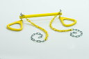 ジャングルジム ブランコ 屋内・屋外遊び 幼児 小学生 Ultimate Trapeze Bar with Rings | Yellow | Compatibl...