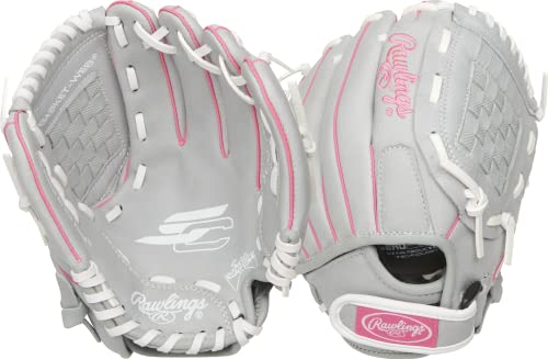 グローブ 内野手用ミット ローリングス 野球 ベースボール Rawlings Sure Catch Series Fastpitch Softball Glove, Pink/Grey/White, Right Hand Throw, 10 inchグローブ 内野手用ミット ローリングス 野球 ベースボール