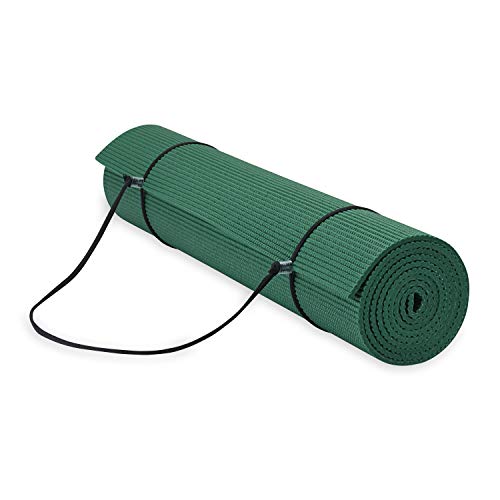 ヨガマット フィットネス Gaiam Essentials Premium Yoga Mat With Carrier Sling (72 InchL X 24 InchW X 1/4 Inch Thick)ヨガマット フィットネス