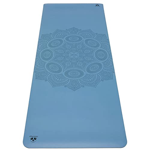 襬ޥå եåȥͥ Premium Clever Yoga Mat - Extra Long Yoga Mat Suitable For All Yoga Types - Workout Mat For Home Or On The Go - Includes Our Perfect Fit Mat Bag - Blue襬ޥå եåȥͥ