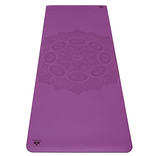 襬ޥå եåȥͥ Premium Clever Yoga Mat - Extra Safe Non Slip Yoga Mat Suitable For All Yoga Types - Workout Mat For Home Or On The Go - Includes Our Perfect Fit Mat Bag - Purple襬ޥå եåȥͥ