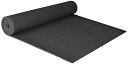 ヨガマット フィットネス YogaAccessories Extra Wide 1/4'' Deluxe Yoga Mat - Blackヨガマット フィットネ...