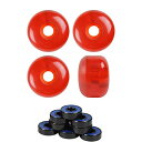 ウィール タイヤ スケボー スケートボード 海外モデル Skateboard Wheels with ABEC 7 Bearings and Spacers (...