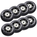 ウィール タイヤ スケボー スケートボード 海外モデル TOBWOLF 8 Pack 70mm 82A Indoor Inline Skate Replacem...