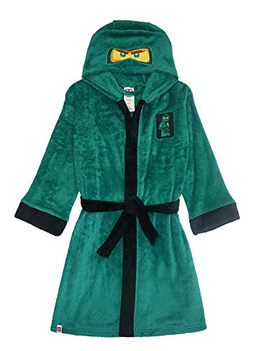 S jWS[ LEGO Ninjago Little/Big Boys Costume Plush Robe, 4/5, Lloyd Green New, 4-5S jWS[