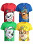 パウパトロール 子供服 半袖Tシャツ 4枚組 2T 日本サイズ95相当 ブルーチェイス レッドマーシャル 複数キャラクター キッズ ファッション 男の子 女の子
