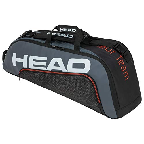 ƥ˥ Хå 饱åȥХå Хåѥå HEAD Tour Team 6R Combi Tennis Racquet Bag - 6 Racket Tennis Equipment Duffle Bag, Black/Greyƥ˥ Хå 饱åȥХå Хåѥå