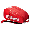 テニス バッグ ラケットバッグ バックパック WILSON Sporting Goods Super Tour Pickleball Paddlepak, Red, One Size (WR8004901001)テニス バッグ ラケットバッグ バックパック