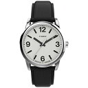 rv ^CbNX Y Timex Men's Easy Reader Bold 38mm Watch ? Silver-Tone Case White Dial with Black Leather Straprv ^CbNX Y