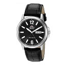 腕時計 オリエント メンズ Orient Men's Commuter Stainless Steel Japanese Automatic Leather Calfskin Strap, Black, 22 Casual Watch (Model: RA-AA0C04B19A)腕時計 オリエント メンズ その1