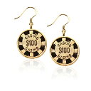 気まぐれなかわいい プレゼント クリスマス ピアス アメリカ Whimsical Gifts Handpainted Casino Chip Charm Ear...