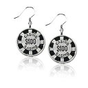 気まぐれなかわいい プレゼント クリスマス ピアス アメリカ Whimsical Gifts Handpainted Casino Chip Charm Ear...