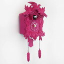 カッコー時計 インテリア 壁掛け時計 海外モデル アメリカ WALPLUS Chiming Classic Pink Cuckoo Wall Clock Han...