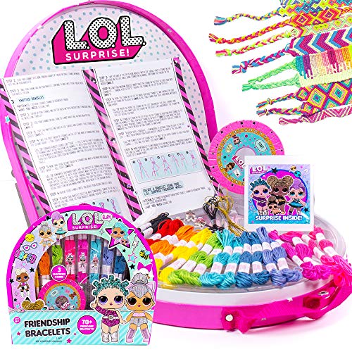 エルオーエルサプライズ 人形 ドール L.O.L. Surprise Friendship Bracelets, DIY Bracelet Making Kit, Design 70 Friendship Bracelets.Kit Includes Surprise Charms Accessories,Friendship Wheel,Storage Case Instructiエルオーエルサプライズ 人形 ドール