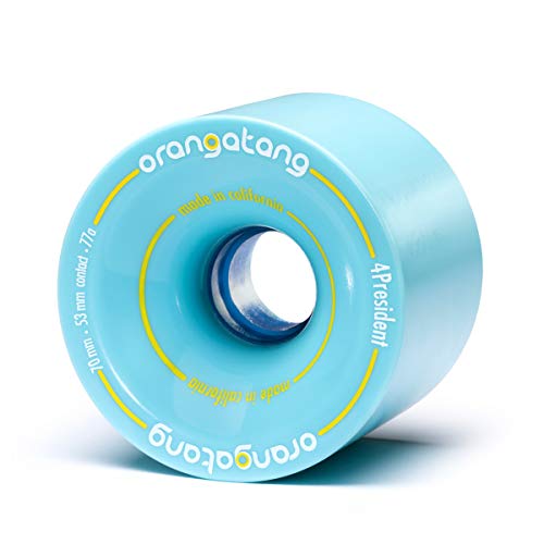   ܡ ȥܡ ǥ Orangatang 4 President 70 mm 77a Cruising Longboard Skateboard Wheels w/Loaded Jehu V2 Bearings (Blue, Set of 4)  ܡ ȥܡ ǥ