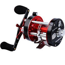 リール 釣り道具 フィッシング 海外直輸入 Sougayilang Fishing reels Round Baitcasting Reel - Conventional Reel - Reinforced Metal Body and Supreme Star Drag-Right Hand-Red-Black-Warrior 6000リール 釣り道具 フィッシング 海外直輸入