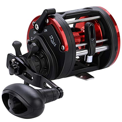 リール 釣り道具 フィッシング 海外直輸入 Sougayilang Trolling Reel Level Wind Conventional Reel Graphite Body Fishing Reel, Durable Stainless-Steel, Large Line Capacity-DTR30 Right Handleリール 釣り道具 フィッシング 海外直輸入