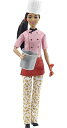 バービー バービー人形 Barbie Pasta Chef Brunette Doll (12-in) with Colorful Chef Top, Macaroni Print Pants, Chef Hat, Pasta Pot Pasta Cutter Accessories, Great Gift for Ages 3 Years Old Upバービー バービー人形