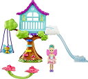 バービー バービー人形 Barbie Dreamtopia Doll and Doll House, Chelsea Fairy Treehouse Playset with Accessories and Pet, Seesaw, Swing and Slideバービー バービー人形