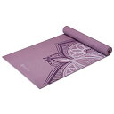 K}bg tBbglX Gaiam Yoga Mat Premium Print Non Slip Exercise & Fitness Mat for All Types of Yoga, Pilates & Floor Workouts, Violet Blush Point, 5mm (05-64034)K}bg tBbglX