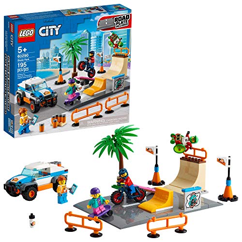 쥴 ƥ LEGO City Skate Park 60290 Building Kit; Cool Building Toy for Kids, New 2021 (195 Pieces)쥴 ƥ