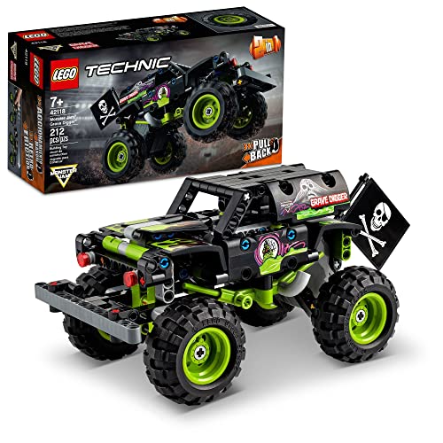 レゴ テクニックシリーズ LEGO Technic Monster Jam Grave Digger 42118 Set - Truck Toy to Off-Road Buggy, Pull-Back Motor, Vehicle Building and Learning Playset, Gift for Grandchildren or Any Monster Truck Fans Ages 7 and Upレゴ テクニックシリーズ