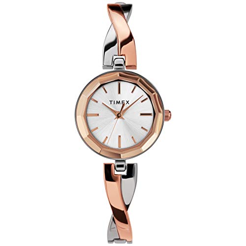 タイメックス 腕時計 タイメックス レディース Timex Women's Dress 26mm Watch ? Two-Tone with Rose Gold-Tone Accents & Bracelet腕時計 タイメックス レディース