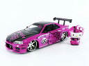 ジャダトイズ ミニカー ダイキャスト アメリカ Hello Kitty 1:24 2002 Nissan Skyline GT-R (BNR34) Die-Cast Car & Hello Kitty Figure, Toys for Kids and Adultsジャダトイズ ミニカー ダイキャスト アメリカ