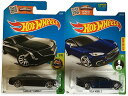 ホットウィール Hot Wheels 2台セット テスラ モデルS HWグリーンスピード 2/5 242/250 ブルー キャデラック エルミラージ HWエキゾチックス 5/10 75/250 Tesla Cadillac ビークル ミニカー