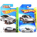 ホットウィール Hot Wheels 2台セット テスラ モデルS HWワークショップ 2008テスラ ロードスター 2008ニューモデル 026/196 シル...