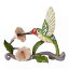 エネスコ Enesco 置物 インテリア 海外モデル アメリカ Enesco Jim Shore Heartwood Creek Hummingbird with Flower Figurine, 5.375 Inch, Multicolorエネスコ Enesco 置物 インテリア 海外モデル アメリカ