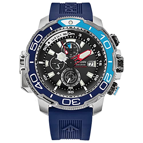腕時計 シチズン 逆輸入 海外モデル 海外限定 Citizen Men 039 s Eco-Drive Promaster Aqualand Chronograph Watch, Blue Polyurethane Strap, 12/24 Hour Time, Date, 200M Water Resistant腕時計 シチズン 逆輸入 海外モデル 海外限定