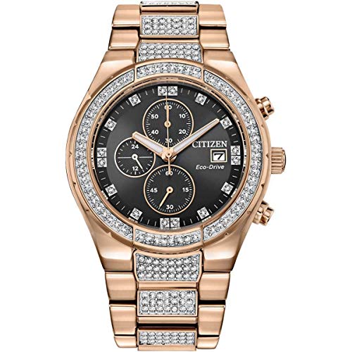 ӻ  ͢ ǥ  Citizen CA0753-55E Men's Crystal Chronograph Rose Gold Steel Watchӻ  ͢ ǥ 