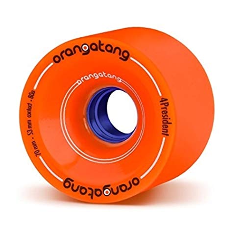   ܡ ȥܡ ǥ Orangatang 4 President 70 mm 80a Cruising Longboard Skateboard Wheels w/Loaded Jehu V2 Bearings (Orange, Set of 4)  ܡ ȥܡ ǥ