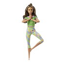 バービー バービー人形 メイドトゥームーブ 関節 動く Barbie Made to Move Doll with 22 Flexible Joints Long Wavy Brunette Hair Wearing Athleisure-wear for Kids 3 to 7 Years Old , Greenバービー バービー人形 メイドトゥームーブ 関節 動く