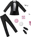 バービー バービー人形 着せ替え 衣装 ドレス Barbie Fashion Pack: Bridal Outfit for Ken Doll with Tuxedo, Shoes, Watch, Gift, Wedding Cake with Tray Bouquet, for Kids 3 to 8 Years Old , Blackバービー バービー人形 着せ替え 衣装 ドレス