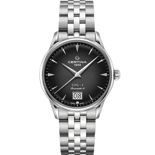 腕時計 サーチナ メンズ スイス Certina Mens DS-1 Big Date Powermatic 80 Stainless Steel Swiss Automatic Watch Grey Stainless Steel 20 C0294261105100 腕時計 サーチナ メンズ スイス