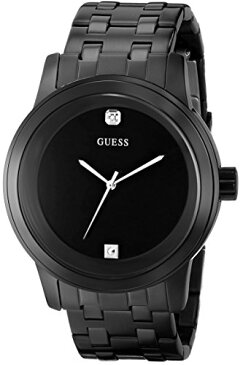 腕時計 ゲス GUESS メンズ U12604G1 【送料無料】GUESS Black Ionic Plated Genuine Diamond Dial Bracelet Watch. Color: Black (Model: U12604G1)腕時計 ゲス GUESS メンズ U12604G1