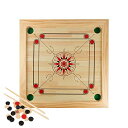 ボードゲーム 英語 アメリカ 海外ゲーム Carrom Board Game Classic Strike and Pocket Table Game with Cue Sticks, Coins, Queen and Striker for Adults, Kids, Boys and Girls by Hey Play ボードゲーム 英語 アメリカ 海外ゲーム