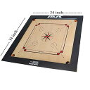 ボードゲーム 英語 アメリカ 海外ゲーム Precise Carrom Board Game Board Champion Bulldog Jumbo English Ply Wood Board with Coin Striker, Approved by AICF ICF, Official Board for International Carrom World Cup(Jボードゲーム 英語 アメリカ 海外ゲーム