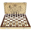 ボードゲーム 英語 アメリカ 海外ゲーム AMEROUS Chess Set, 15 x15 Folding Magnetic Wooden Standard Chess Game Board Set with Wooden Crafted Pieces and Chessmen Storage Slotsボードゲーム 英語 アメリカ 海外ゲーム