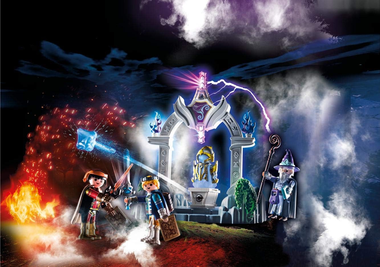 【楽天市場】【送料無料】プレイモービル PlayMOBIL 70223 ノベルモア Novelmore 時の神殿 騎士2人 魔法使い：angelica