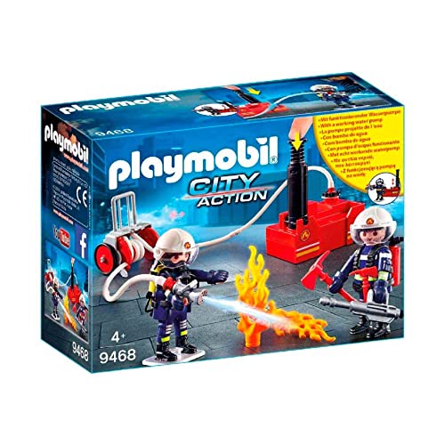 プレイモービル ブロック 組み立て 知育玩具 ドイツ Playmobil Firefighters with Water Pumpプレイモービル ブロック 組み立て 知育玩具 ドイツ