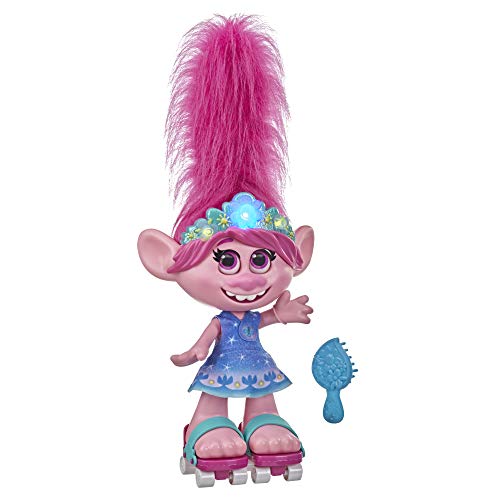 トロールズ アメリカ直輸入 アニメ 映画 ドリームワークス Trolls DreamWorks World Tour Dancing Hair Poppy Interactive Talking Singing Doll with Moving Hair, Toy for Girls and Boys 4 Years and Upトロールズ アメリカ直輸入 アニメ 映画 ドリームワークス