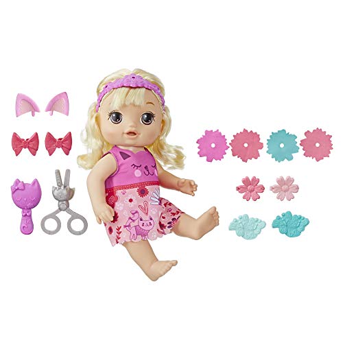 ベビーアライブ 赤ちゃん おままごと ベビー人形 Baby Alive Snip ?n Style Baby Blonde Hair Talking Doll with Bangs That Grow, Then Get Shorter, Toy Doll for Kids Ages 3 Years Old and Upベビーアライブ 赤ちゃん おままごと ベビー人形