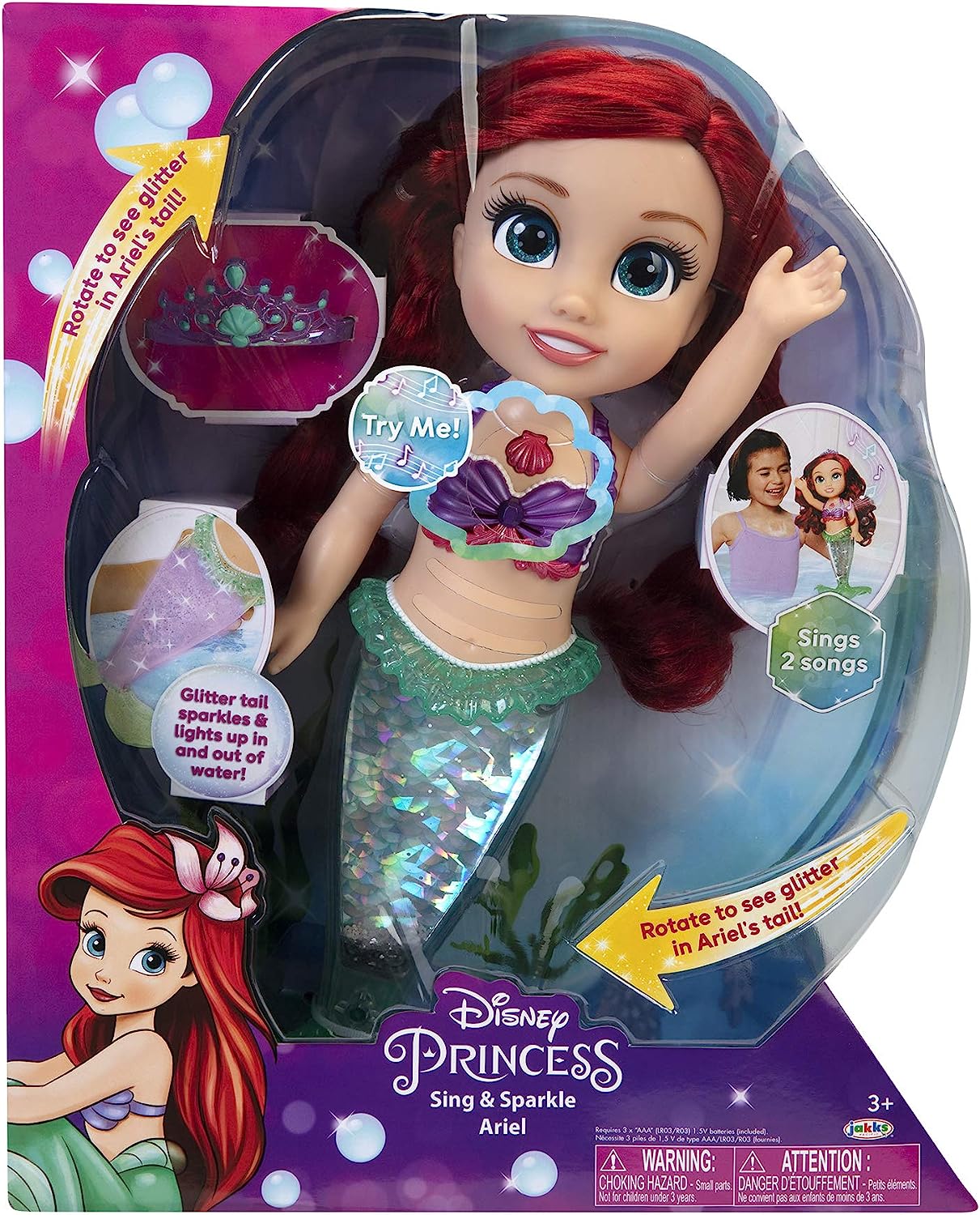 肌触りがいい リトル マーメイド アリエル ディズニープリンセス 人魚姫 Disney Princess Ariel Doll Sing Sparkle Light Up With 2 Songs Over Phrases 14 Inches Tallリトル マーメイド アリエル ディズニープリンセス 人魚姫 高い素材 Quantashares Com