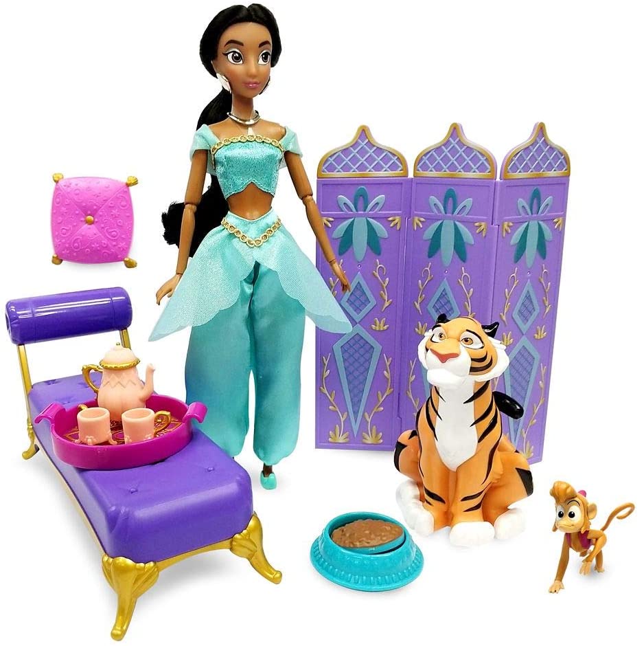 アラジン 着せ替え人形 ジャスミン Jasmine Play ディズニープリンセス Classic Doll 送料無料 Set Palace 無料ラッピングでプレゼントや贈り物にも 逆輸入並行輸入送料込 Disney Palace Lounge Play Aladdinアラジン ジャスミン ディズニープリンセス Angelica
