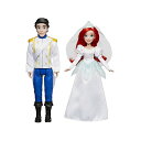 リトル マーメイド アリエル ディズニープリンセス 人魚姫 Disney Princess Ariel and Prince Eric, 2 Fashion Dolls from The Little Mermaid Movie, Doll in Wedding Dress, Tiara, and Shoes Toy, Brownリトル マーメイド アリエル ディズニープリンセス 人魚姫