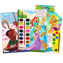 ディズニープリンセス Paint with Water Set - Bundle Includes 1 Deluxe Paint Book with Paint Brushes and 2 Coloring Activity Books (Disney Princess, Tangled and Moana)ディズニープリンセス