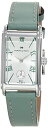 rv n~g fB[X Hamilton Watch American Classic Ardmore Swiss Quartz Watch 18.7mm x 27mm Case, Silver Dial, Green Leather Strap (Model: H11221014)rv n~g fB[X